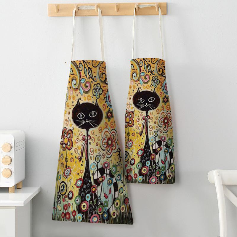Flor cozinha avental bonito ga - Women Kitchen Accessories avaliação e preço