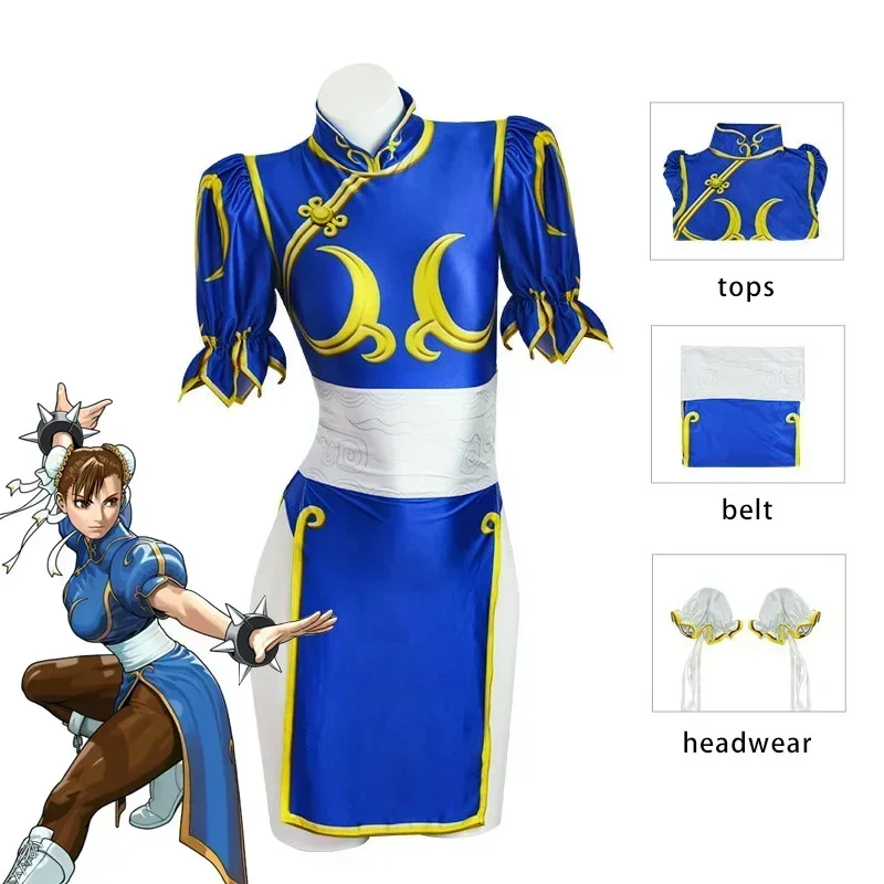 Fantasia de Cosplay Chun Li de - Women'S Accessories Clothing avaliação e preço
