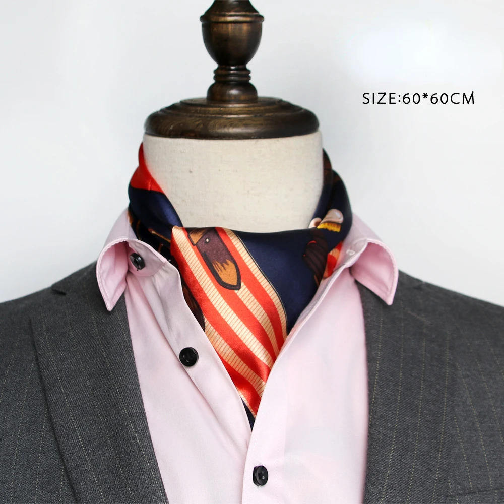 Lenço de seda masculino britân - Silk Scarf Square avaliação e preço