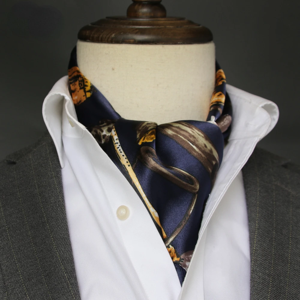 Lenço de seda masculino britân - Silk Scarf Square avaliação e preço