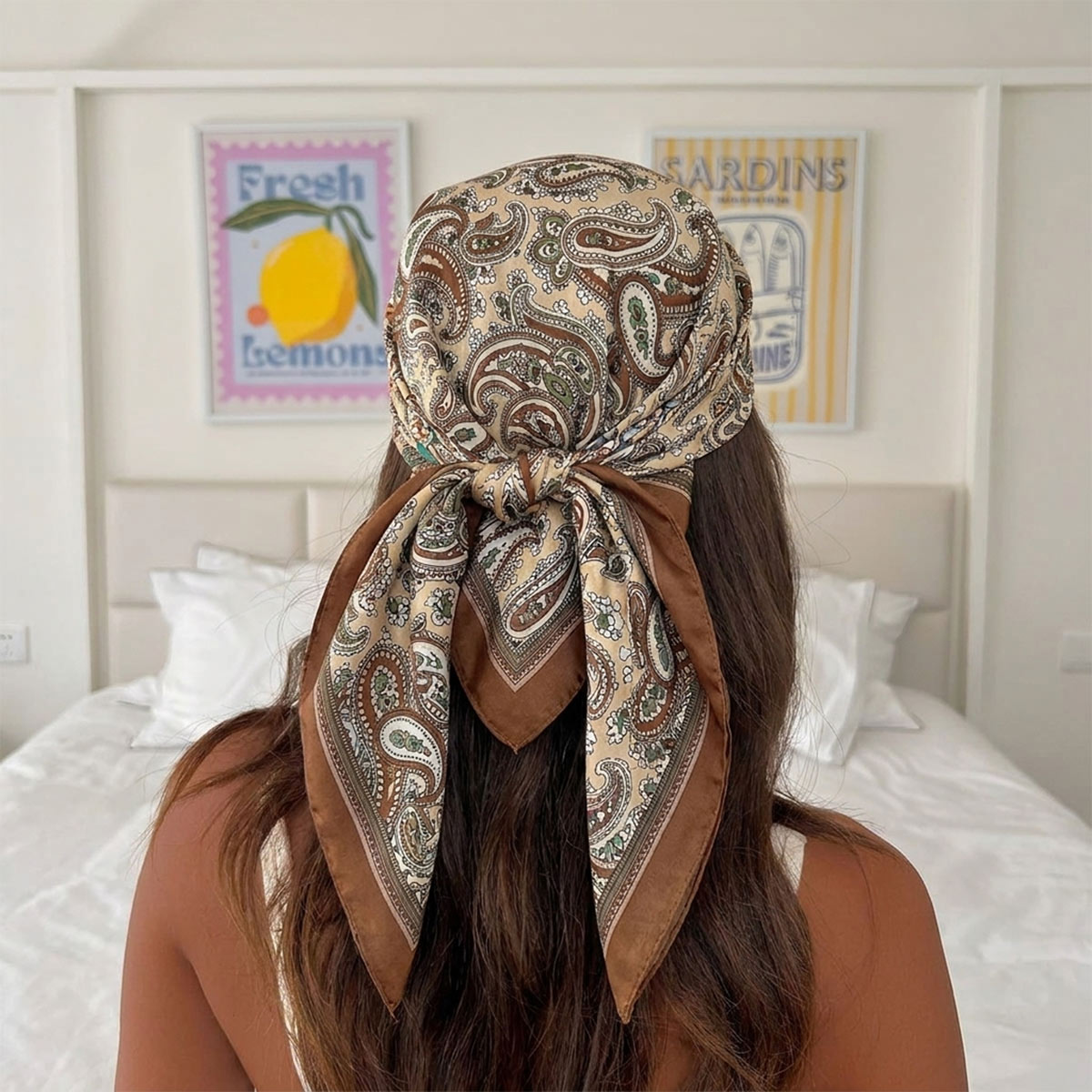 Novo Design de Lenço de Seda Q - Silk Scarf Square avaliação e preço