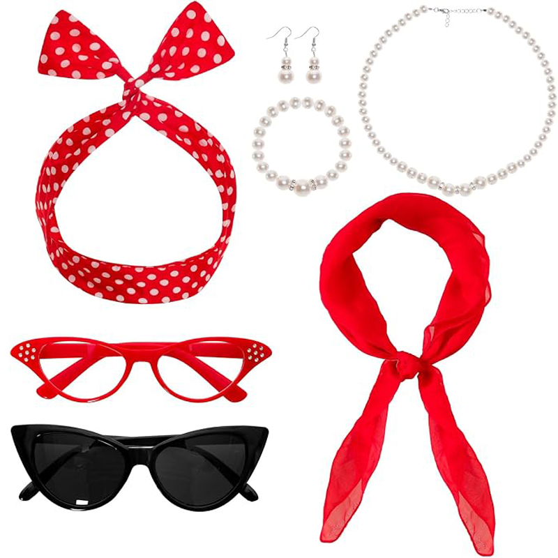 7 peças de acessórios de fanta - Women'S Accessories In The 1950S avaliação e preço